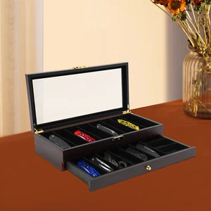 2-Tier Knife Display Case Organizer Knife Display Case Knife Storage Box - Picture 1 of 20