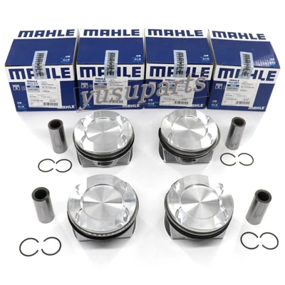 4x MAHLE Pistons Rings Φ84mm/CR10:1 For BMW F30 F34 F10 F25 F26 F15 N20B20A 2.0T - Image 1 of 4