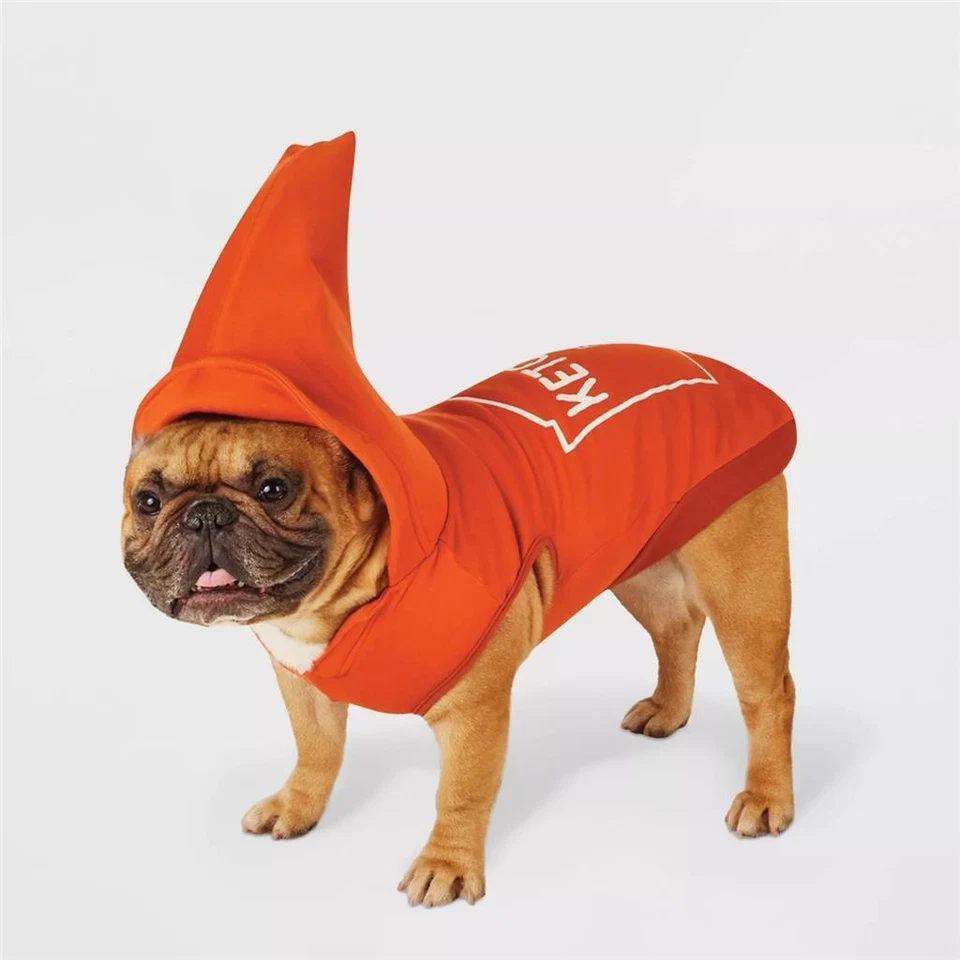 Pet Dog Hyde & Eek KETCHUP Bottle Halloween Costume Size XS M Sweatshirt NWT - Image 1 of 1