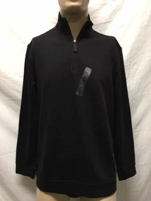 Suéter negro liso con cremallera talla L de Tasso Elba informal talla L nuevo sin etiquetas Foto 1 de 4