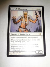 MTG MAGIC THE GATHERING CARD ORIGINAL FIFTH DAWN AURIOK CHAMPION RARE VINTAGE WH