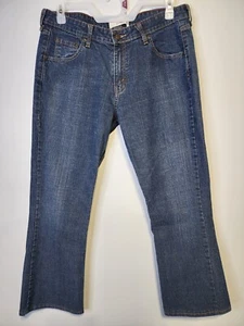 Levi Strauss Signature Stretch Womans Size 14 Medium Low Rise Bootcut Blue Jeans - Picture 1 of 14