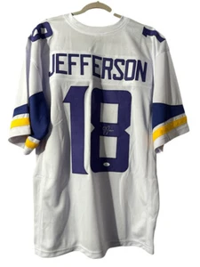Justin Jefferson Signed Custom Jersey (JSA) - Picture 1 of 4