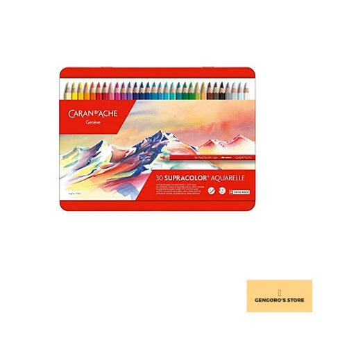 BNI CARAN D'ache Supracolor Soft Watersoluble Colour Pencils Set of 30