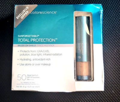 ColoreScience Sunforgettable Total Protection Brush-On SPF 50 3 pack Medium - Image 1 of 3