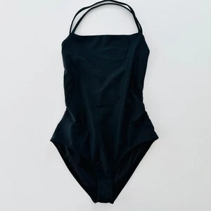Beach Riot Stevie One Piece Black Size Medium Strappy Tie Back - Picture 1 of 6