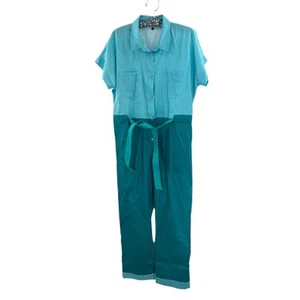 The Kit Dottie Jumpsuit Clear Sky Sz L blue green - Imagen 1 de 8