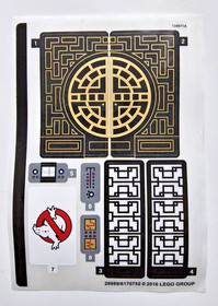 LEGO Dimensions 71242 Ghostbusters Story Pack STICKER SHEET x1 - NEW & UNUSED