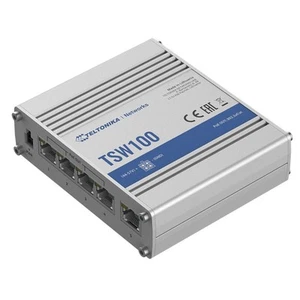 Teltonika TSW100 Gigabit Ethernet Switch, 4 x PoE+ ports, Power Up to 120W, 5 - Picture 1 of 3