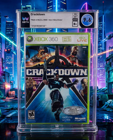 Crackdown &bull; WATA 9.6 B+ &bull; DNSB 1st Print &bull; Xbox 360 &bull; Not VGA/CGC