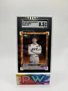 YUKI TSUNODA 2022 TOPPS CROMO ZAFFIRO F1 ARANCIONE /25 SGC 8,5 - Foto 1 di 2