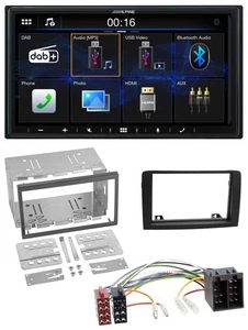 Alpine Bluetooth 2DIN MP3 DAB USB Autoradio für Fiat Idea ab 05 schwarz - Bild 1 von 10