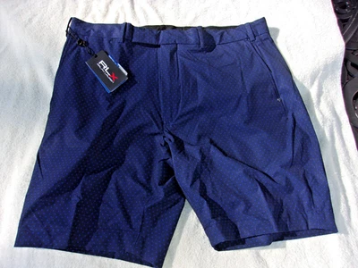 NWT Ralph Lauren RLX golf shorts, men's 36, navy blue, dots, tailored  fit, $115 - Image 1 of 4