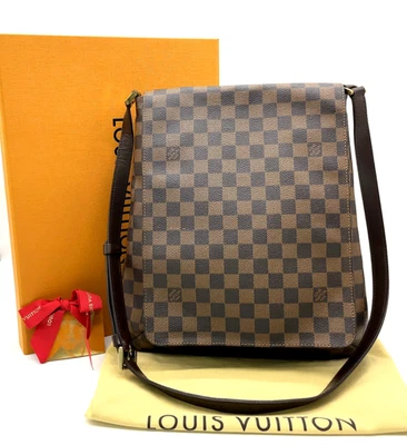 Auténtico bolso de hombro Louis Vuitton Damier Level Musette N51302 con caja/D NS111500 Foto 1 de 4