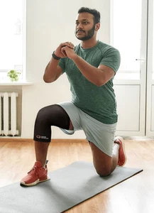 Copper Compression Knee Sleeve Black Size XXL - Picture 1 of 3