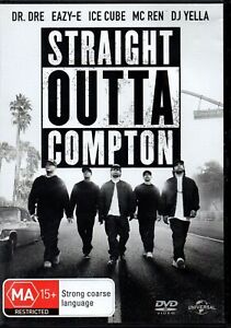 Straight Outa Compton Movie DVD N.W.A VGC Region 4 Dr Dre Eazy E MC Ren