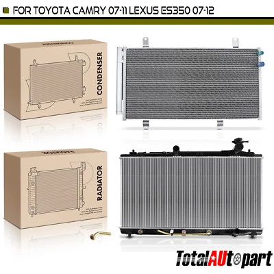 Nuevo kit de refrigeración de radiador y condensador de CA para Toyota Camry 2007-2011 Lexus ES350 Foto 1 de 4