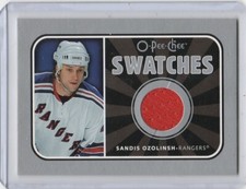 UDC 2006/07 O-Pee-Chee Swatches FMX8 Sandi Ozolinsh New York Rangers S-SO