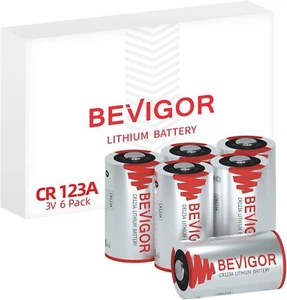 CR123A 3V Lithium Batteries 6 Pack,1500mAh Photo Lithium Battery, 3 Volt 123 ... - Picture 1 of 5