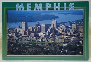 Aerial View Memphis Tennessee Vintage Postcard - Picture 1 of 2