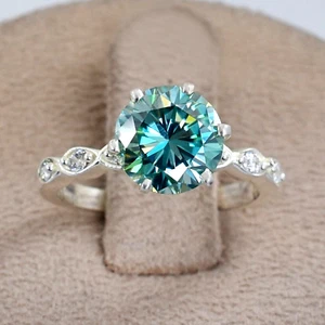 Gorgeous 2.00 Ct Certified Blue Diamond Ring-Great luster, VIDEO - Picture 1 of 9