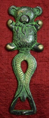 Teddy Bear Infinity Logo Shape Decorative Bottle Cap Opener Brass Handmade VR334 - Image 1 of 4