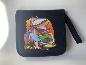 Lockheed Martin Vinyl CD/DVD Zip Case Travel Pouch, Holds 12 Discs, Cool Graphic - Picture 1 of 21