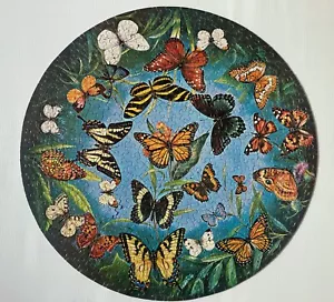 vintage Springbok Circular Puzzle BUTTERFLIES Zallinger 500 pces - Picture 1 of 6