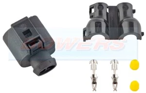 2 PIN CONNECTOR PLUG FOR SCANIA 4 / P / G / R / T SERIES LED FRONT VISOR LIGHT - Picture 1 of 1