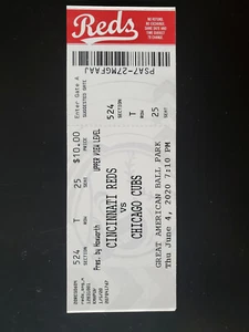 2020 Cincinnati Reds vs Chicago Cubs- June 4, 2020 ticket stub CANCELLED GAME - Picture 1 of 1