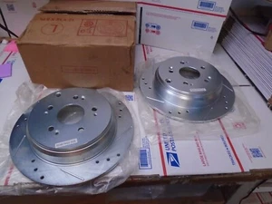 POWER STOP JBR1156 EVOLUTION DRILLED SLOTTED BRAKE ROTORS FOR MAZDA 6 2006-2007 - Foto 1 di 6