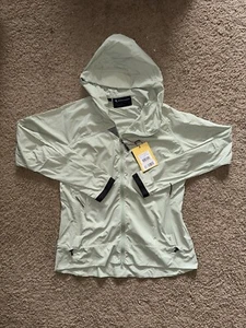 Taglia L - Giacca antipioggia con cappuccio Klattermusen Nal verde palude vendita al dettaglio $239 - Foto 1 di 8