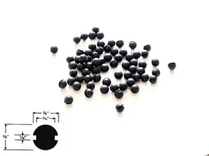 25 Steckgummipufferfüße Vorbaustopper/Lochstopfen 1/16 Nut passend für 5/16 Loch - Bild 1 von 1