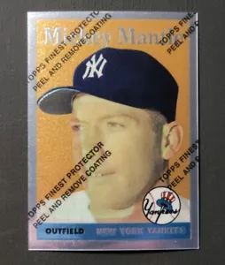 1996 Topps Mantle Finest #8 Mickey Mantle 1958 Topps - Picture 1 of 2