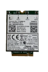 Foxconn DW5821e | T77W968 | Dell 0C0RVH | Karta WWAN LTE 4G | Foxconn T77W968 - Zdjęcie 1 z 1