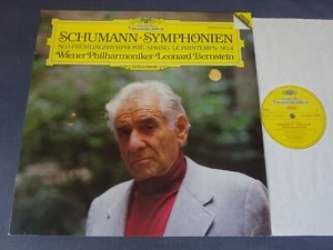 NM SCHUMANN - SYMPHONIES 1 & 4 LP, Vienna P/O, Leonard Bernstein, DG 415 274-1 - Foto 1 di 4