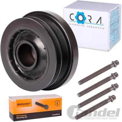 RIEMENSCHEIBE KURBELWELLE + SCHRAUBEN passend für BMW E46 E90 E91 E60 E70 E83 - Bild 1 von 4