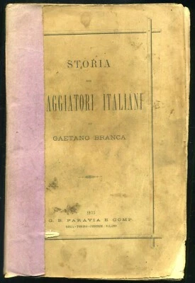 STORIA DEI VIAGGIATORI ITALIANI - GAETANO BRANCA - 1873  Ediz. G.B. PARAVIA E C. - Immagine 1 di 2