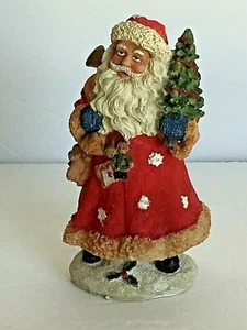 Mesa de cerámica para llevar árbol y regalos Father Santa Claus 5""T x 3"" W - Imagen 1 de 8