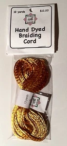Hand Dyed Braiding Cord (Gold) 12 Yards - Picture 1 of 2