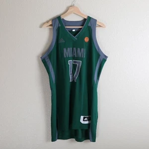 Adidas Miami Hurricanes Basketball Jersey Size Medium L - NCAA *SAMPLE - Picture 1 of 9