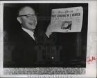 1952 Press Photo Robert Taft declares victories in Wisconsin and Nebraska