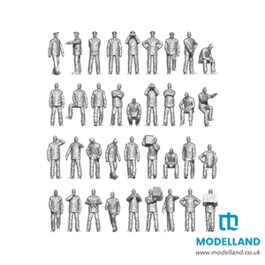 Kriegsmarine 1:144 Segunda Guerra Mundial Crew Set 2 - 36 figuras de resina ION (K144-003) - Imagen 1 de 6