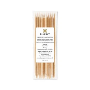 Bluesky Wooden Cuticle Sticks Orange Wood Remover Tool Double Sided Pack Of 10 - Picture 1 of 6