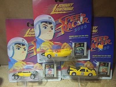 Johnny Lightning Speed Racer 2000 Set Of 3 Black And Yellow  🚕  - Image 1 of 4