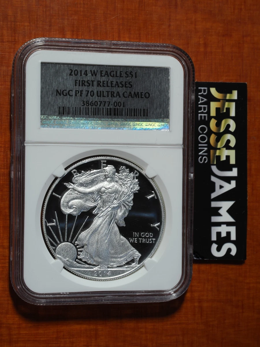 2014-W PCGS PR70DCAM シルバーイーグル Certified Proof Silver Eagle