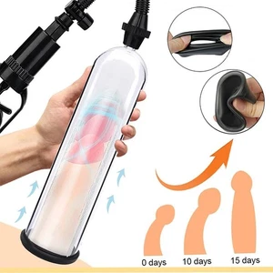 Penis Pump Vacuum Erection Power Up Enhancer Enlarger Extender Stretcher Growth - Picture 1 of 10