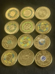 $2 Colour Coins aUNC Bulk Two Dollar Coin Almost Uncirculated Australian - Picture 1 of 2