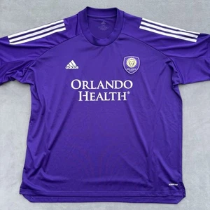 Adidas Aeroready Men's Orlando MLS Soccer Jersey Size 2XL Orlando Health Purple - Picture 1 of 13