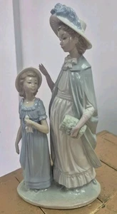 Lladro Nao 1980 Figur Puppe Mutter Tochter Frauen Mädchen - Bild 1 von 4